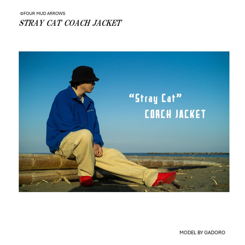 #03 “STRAY CAT“ COACH JACKET "BLUE"