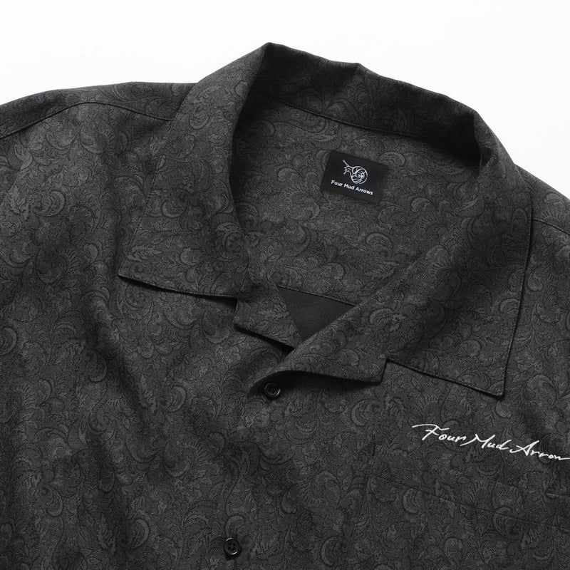SS PAISLEY SHIRT(FMA) - BLACK