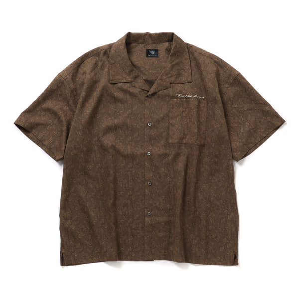 SS PAISLEY SHIRT(FMA) - BROWN