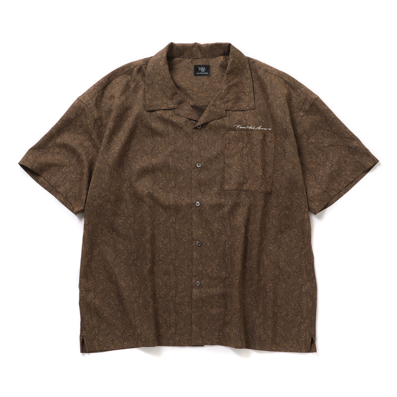 SS PAISLEY SHIRT(FMA) - BROWN