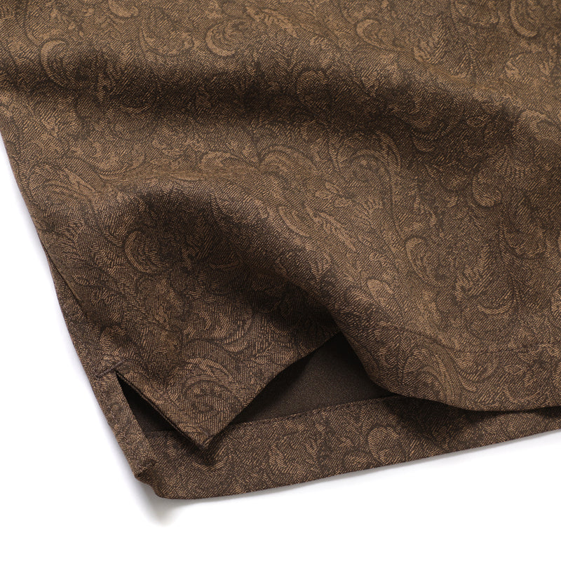 SS PAISLEY SHIRT(FMA) - BROWN