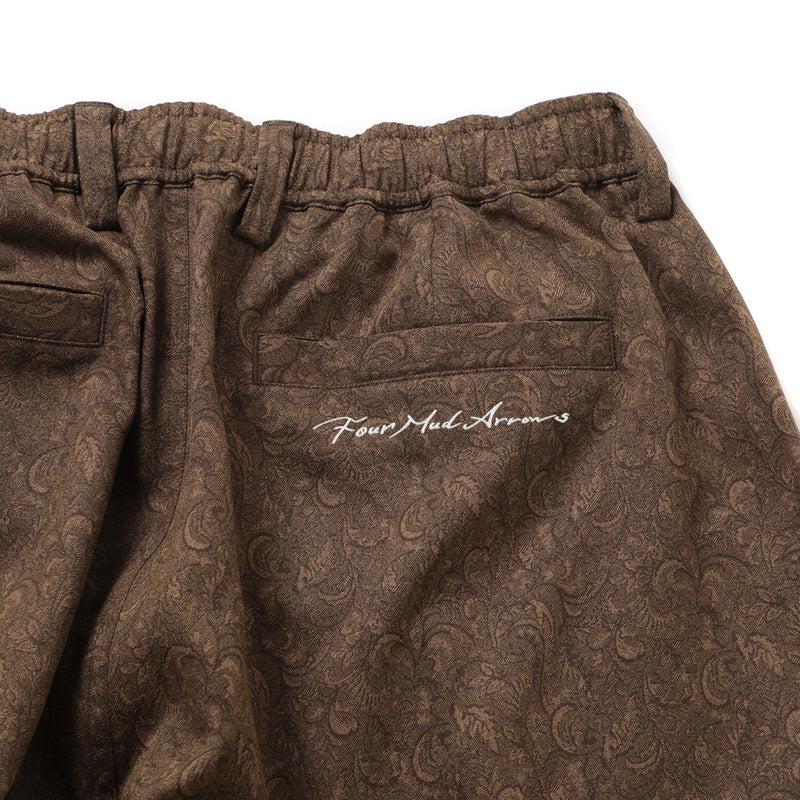 PAISLEY LONG PANTS (FMA) - BROWN