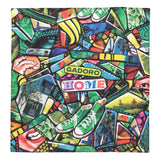 HOME bandana "collage" - GREEN