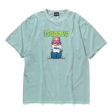 S/S Tee "GADORO BOY" - SAXE BLUE