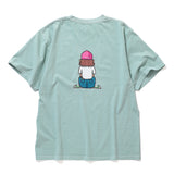 S/S Tee "GADORO BOY" - SAXE BLUE