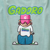 S/S Tee "GADORO BOY" - SAXE BLUE