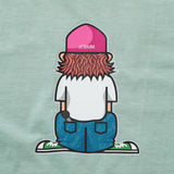 S/S Tee "GADORO BOY" - SAXE BLUE