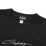 S/S Tee GADORO "Cursive" - BLACK