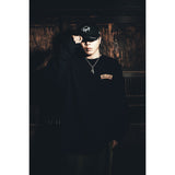 L/S Tee "MARUHADAKA" - BLACK