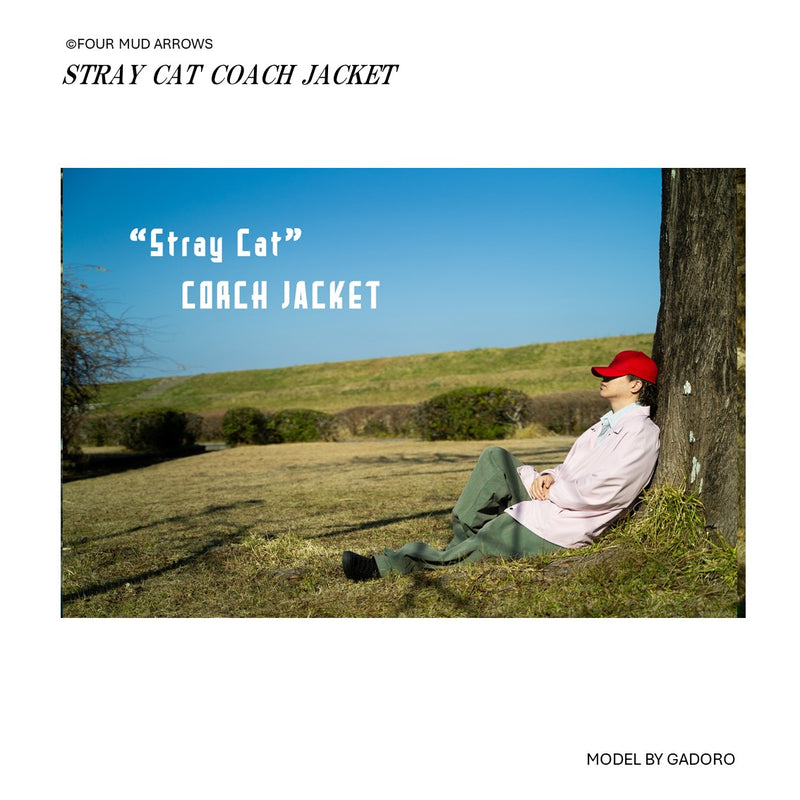 #02 “STRAY CAT“ COACH JACKET "PINK"